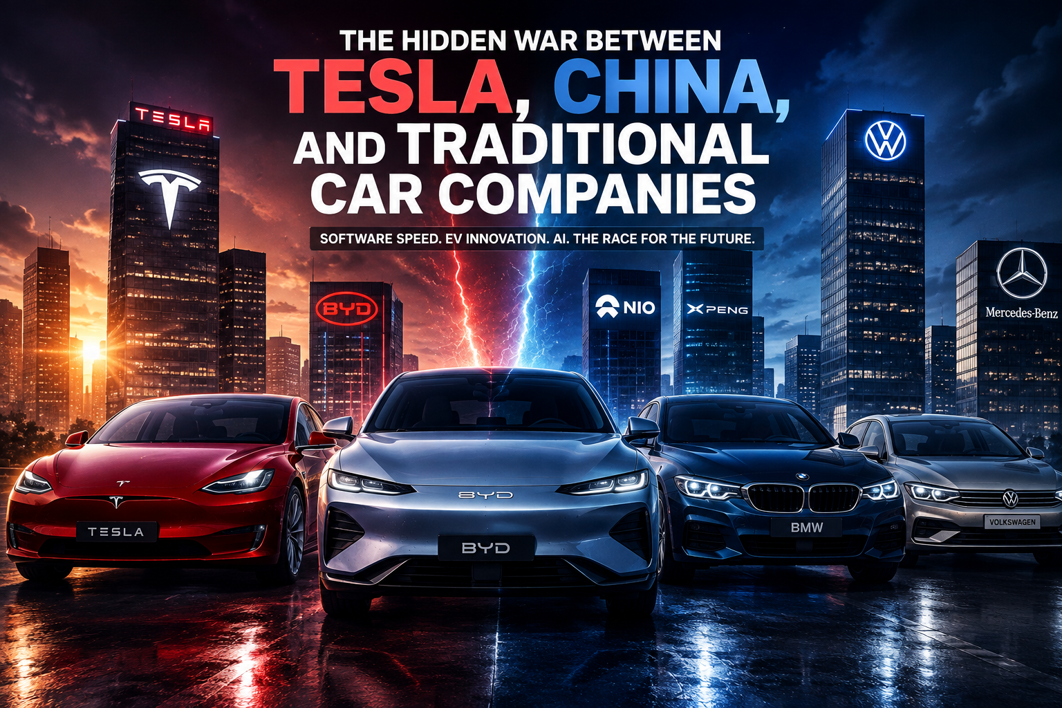 The Hidden War Between Tesla, China, and Traditional Car Companies